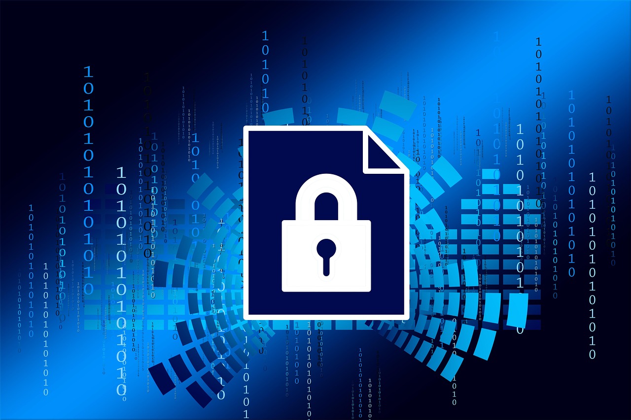security-7745890_1280 un cadenas devant un arrière plan tech